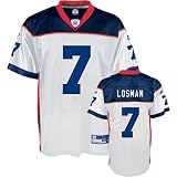 Reebok NFL Jersey White Buffalo Bills Number 7 JP Losman Small