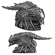 Robotic Dragon Head Figurine - Cold Cast Resin - 8.5'' Length