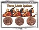 Three Little Indians - U.S. Indian Cent / Penny 3 Coin Set