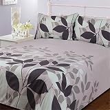 Leaves Duvet Cover Set, Black, King