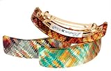 L.Erickson USA Bucol Rectangle Volume Barrette - Garcia 100% Silk Charmeuse