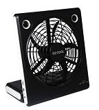Kitchen & Housewares : 8" Fan Indoor /outdoor fan with built in speakers for mp3/ipod. Ac adapter included. Batteries not included