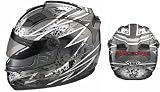 Gmax GM68S Snow and Street Crusader Helmet with LED Rebel Silver