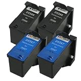 Sophia Global Remanufactured Ink Cartridge Replacement for Dell J5566 and J5567 (2 Black, 2 Color)