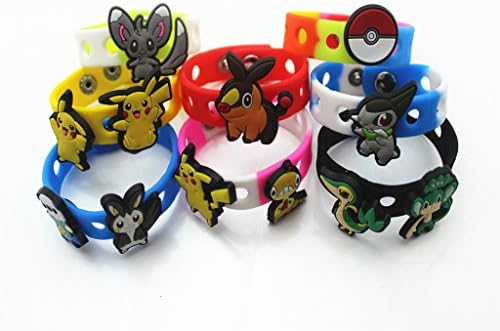 20pcs Pokemon(12 Shoe Charms + 8 Bracelet) DIY & Wristband Toys Party Gifts