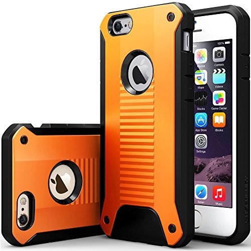 iPhone 6 case, Caseology® [Rugged Armor] [Orange] Armor Plate [Heavy Duty] Apple iPhone 6 case