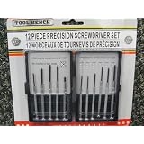 Buy 12 Pieces Precision Screwdriver Set, PHillips and Slotted. by Tool Bench