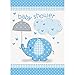 Blue Elephant Boy Baby Shower Invitations, 8ct