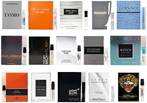 15 Men's Fragrance Sample Vial Set