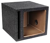 Brand New Atrend E12svk Single 12" Vented Square Solo Baric L7 or L5 Car Subwoofer Enclosure with Heavy Duty 3/4" High Density Mdf