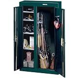 Stack - On 10 Gun Double Door Security Cabinet Hunter Green