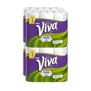 Viva Paper Towels, Choose-a-Size, White, Big Roll, 6 rolls (Pack of 4)