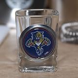 NHL Florida Panthers Crystal Coat Emblem 2 oz. Square Shot Glass