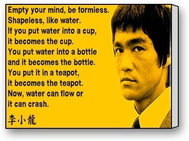 ArtShop Gallery Wrapped Bruce Lee Motivational Inspirational Love Life Custom Modern Art Painting Wall Decor Canvas Print