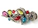 Vintage Style Colorful Floral Hair Barrette with Swarovski Crystals