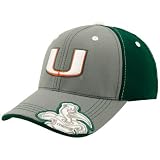 Top of the World Miami Hurricanes Gray EZ Goin 1-Fit Hat