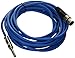 Seismic Audio - SATRXL-F25Blue - 25 Foot Blue XLR Female to 1/4 Inch TRS Patch Cable Snake Cords - Balanced