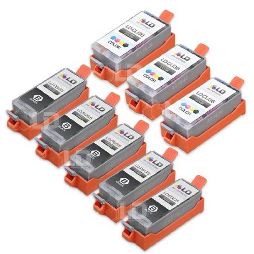 LD © Canon Pixma iP100 Compatible Set of 8 Ink Cartridges: 5 Black PGI35, 3 Color CLI36