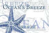 Ocean Breeze Blue Star Fish Starfish Doormat Rug