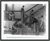 Historic Print (S): Students at work on a house built largely by them