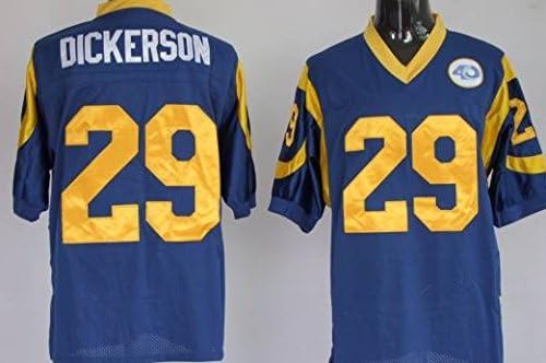 Classic Eric Dickerson #29 St. Louis Rams Unsigned Custom Blue Football Throwback Jersey for men -XXXL