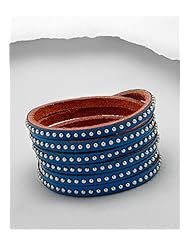 Leather Bracelet In White Base