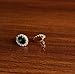 [Retro Series] Yoursfs 18k Rose Gold Plated Oval Green Gemstone Emerald Earring and Ring and Necklace Set