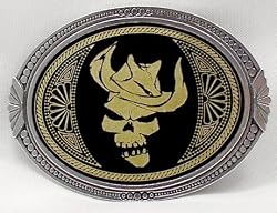 Diego Jones Skull Cowboy Hat Custom Designed Buckle