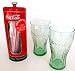 Coco-Cola Straw Holder Retro Coke Classic Dispenser With Two Large Drinking Glasses Gift Set