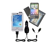 514wqxDAqkL. SL160  Double Car Charger with tips including a tip for the Dell Axim x30   uses Gomadic TipExchange Technology