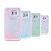 S7 Edge Quicksand Case, Pansonite Fashion Creative Design Flowing Liquid Floating Luxury Bling Glitter Sparkle Love Heart Hard Case for Samsung S7 Edge (Pink)