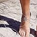 Sandistore 1PC Womens Beach Barefoot Sandal Foot Turquoise Jewelry Anklet Chain Tassel