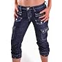 EyeCatchClothing - Indigo Blue Short Crop Jeans