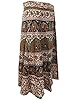 Long Wrap Skirt- Apricot Elephants Print Cotton Indian Wrap Around Skirts