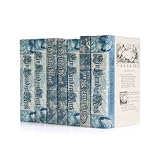 Linear Foot Antique Blue European Beaux Arts Decorative Books