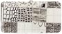 Silver & Gray Patchwork Metropolitan Hard Case Wallet