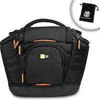 Deluxe dSLR ZOOM Holster for Nikon D7000 / D5000 / D3100 / D3000 / D700 / D300S / D300 / D90 / D80 / D70 / D60 / D50 / D40 / D40x Digital SLR Cameras ** Includes Accessory Bag