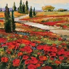 Hills in Blooom I von David Jackson - Kunstdruck Qualit�t (Bildgr��e 58 cm W x 58 cm )
