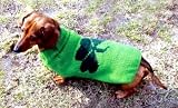 Shamrock Irish Handmade Dog Sweater Size Small