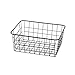 Sturdy Small Wire Storage Basket with Kitchen Food Pantry Papers Home Office Desk Shelf Bathroom Laundry Room Shelf Bedroom Bed Room