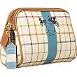 Coach Tattersall Cosmetic Case Bag 41913 Blue