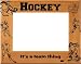 Laser Engraved Wood Hockey Female Picture / Photo Frame