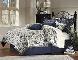 5pcs King Size Indigo Comforter Bedding Bed in a Bag Set