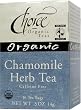Choice Organic Chamomile Herb Tea, 16-Count Box (Pack of 6)
