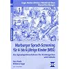 Marburger Sprach-Screening f�r 4- bis 6-j�hrige Kinder (MSS). 5er-Pack Bildvorlage: Ein Sprachpr�fverfahren f�r Kindergarten und Schule