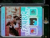 2005 Upper Deck Reflections Charlie Frye Future Fabric Jersey Cleveland Browns Football Card - Mint Condition - Shipped In Protective Display Case