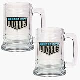 Kansas City Wizards 2 Piece 15 oz. Glass Tankard Set
