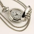 ESS - Damenuhr - Taschenuhr - silbern - Quarz - mit Halskette - WP021