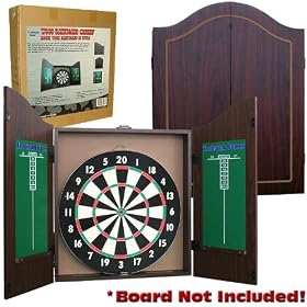 MDF Wood Dartboard Cabinet by 