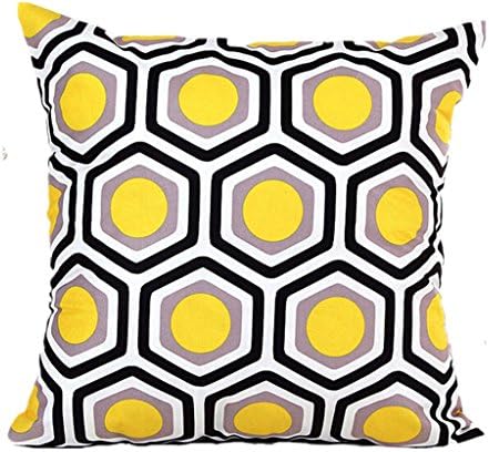 Beautyvan Comfortable Home Shape Sofa Bed Home Decor Pillow Case Cushion Cover (Yellow)